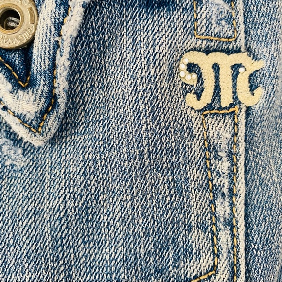 Miss Me Light Wash Cropped Denim Capri Jeans Size 28 - Picture 5 of 6